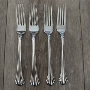 Set of 4 Reed & Barton 1800 Stainless Steel Dinner Forks